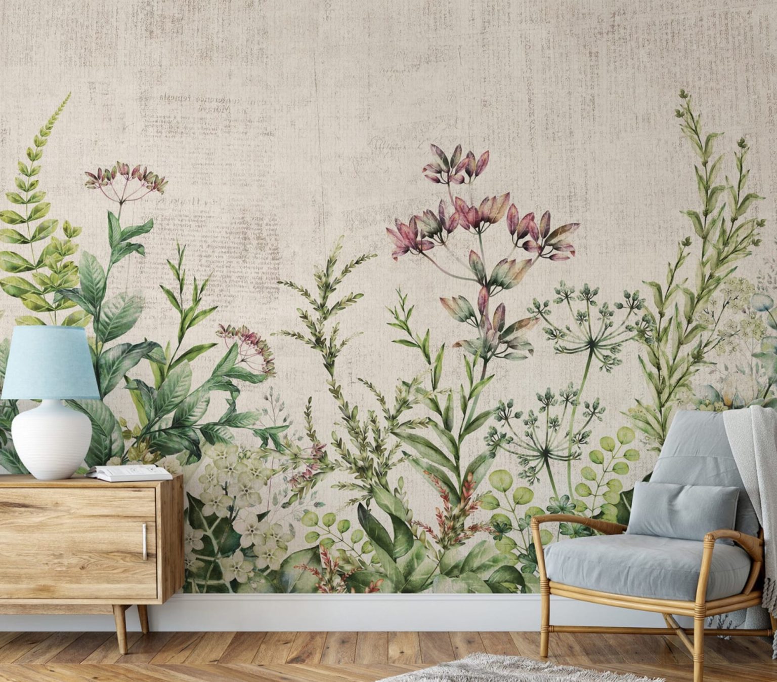 Idées déco : Le papier peint nature & fleuri - Blog lifestyle