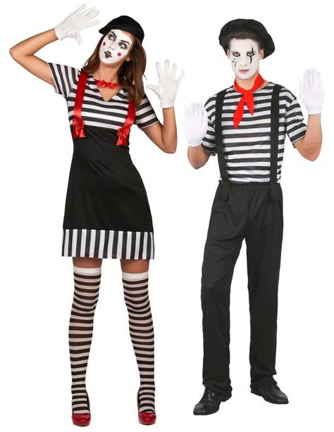 deguisement couple mime