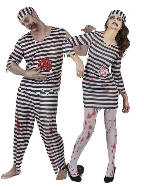 deguisement couple prisonnier zombie