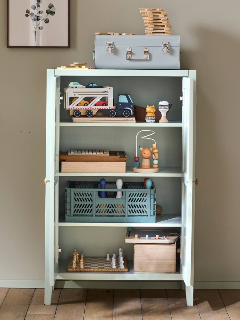 bibliotheque petite armoire portes ligne parisienne