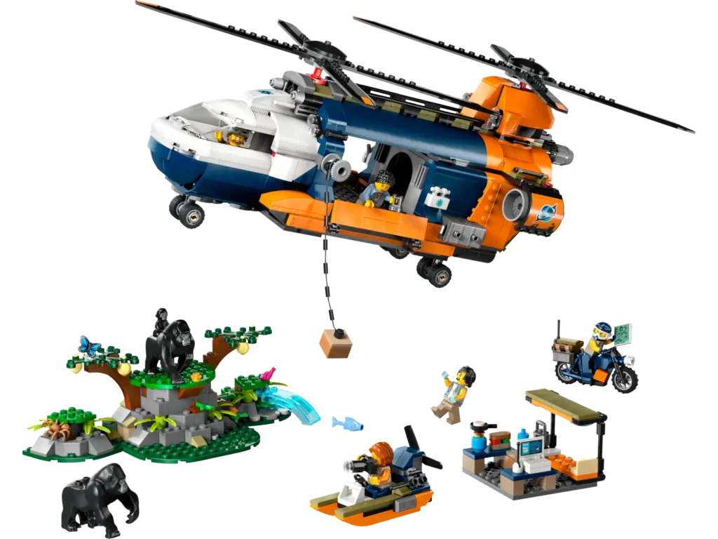 helicoptere jungle lego city