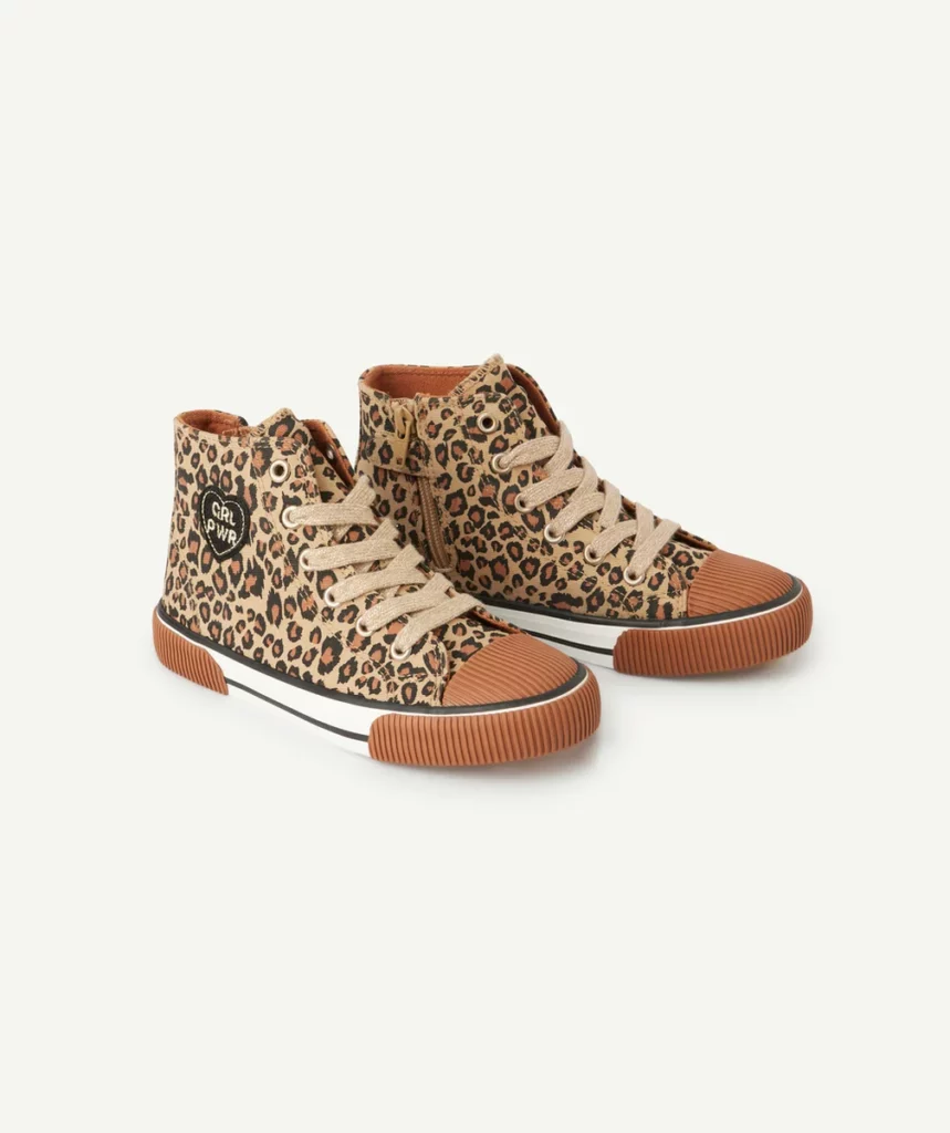 baskets montantes leopard