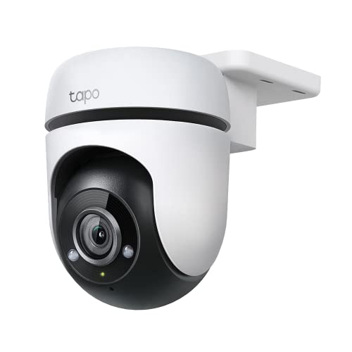 TP-Link Tapo Caméra Surveillance WiFi extérieur 360° 1080p C500, Vision nocturne,Notifications en temps réel, Détection de personne, Suivi de mouvement, Étanche IP65 Télécommande,Compatible avec Alexa