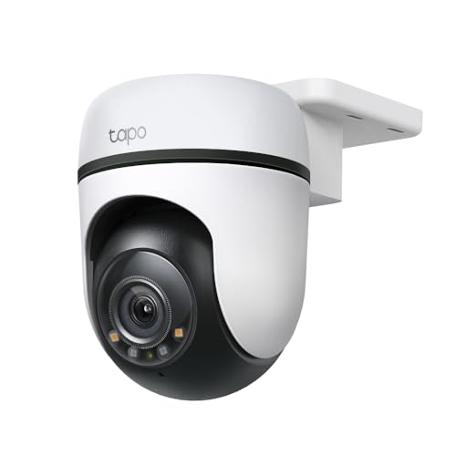 TP-Link Tapo 2K Caméra Surveillance WiFi extérieur 360° C510W, Vision nocturne couleur, Détection de Personne et Suivi de Mouvement, Étanche IP65, Alarme sonore Personnalisable