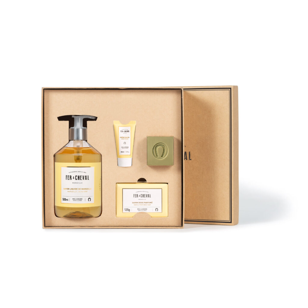 coffret gourmandise pur olive miel et amande