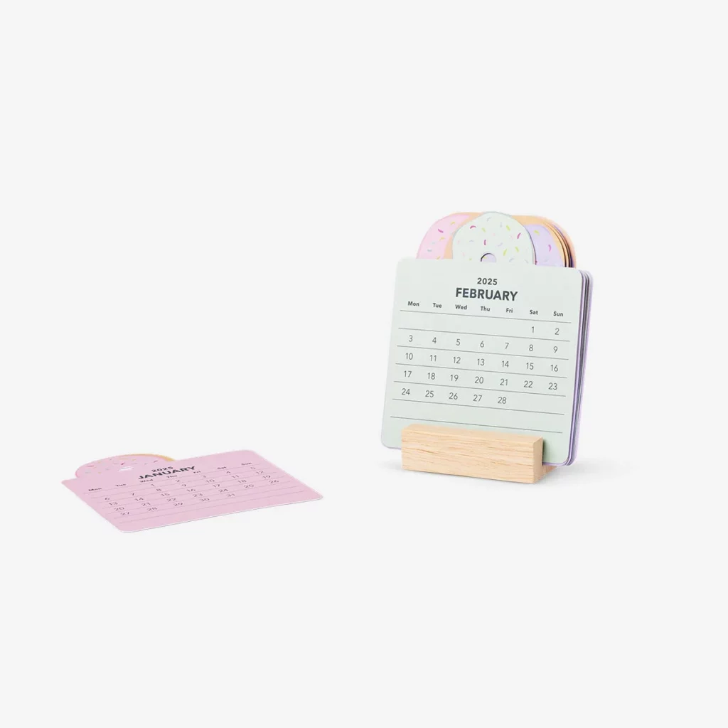 donut desk calendar english office flying tiger copenhagen