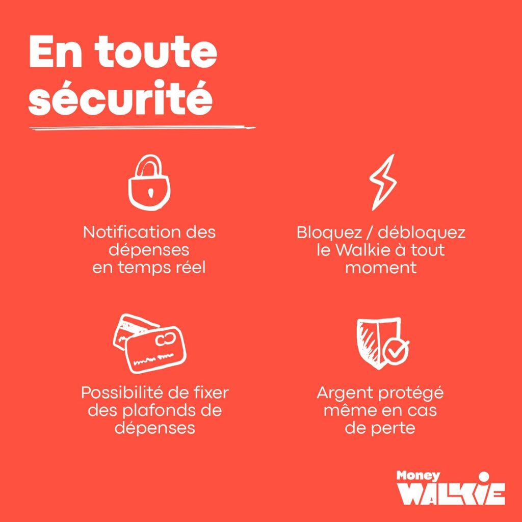 money walkie paiement sans contact enfant ado