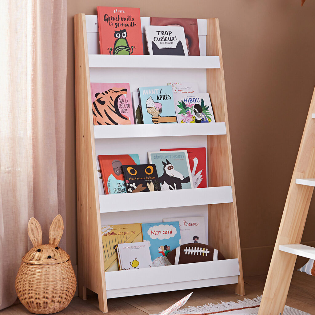 bibliotheque scandi retro enfant vintage