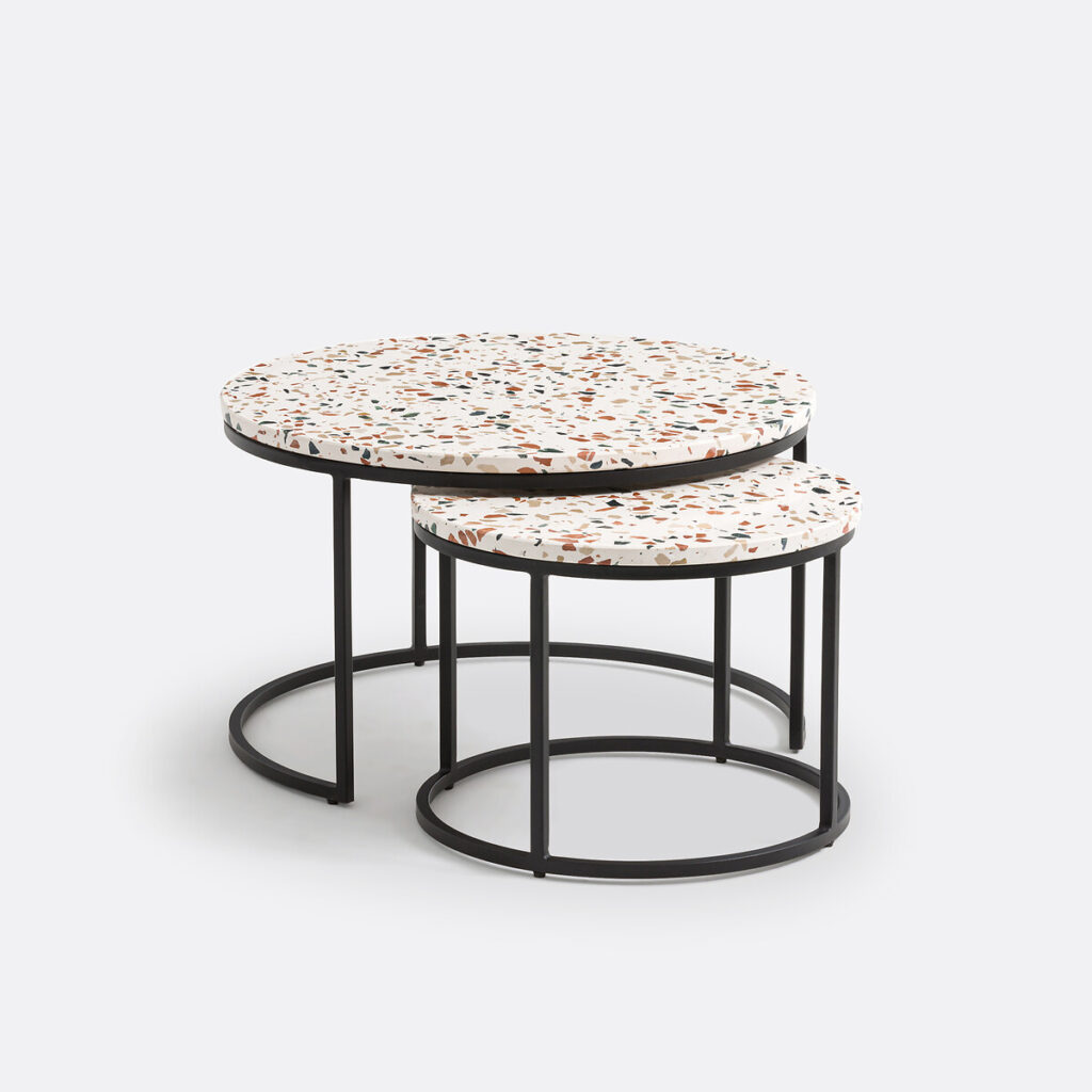 table basse gigogne terrazzo